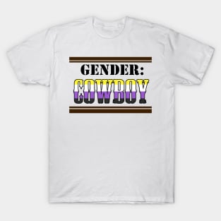 Gender: COWBOY - Enby Colors T-Shirt